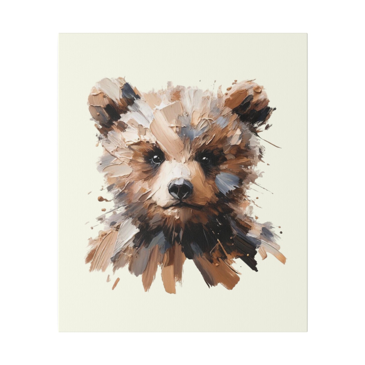 Baby Brown Bear Canvas