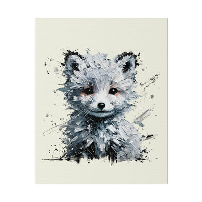 Baby Snow Fox Canvas