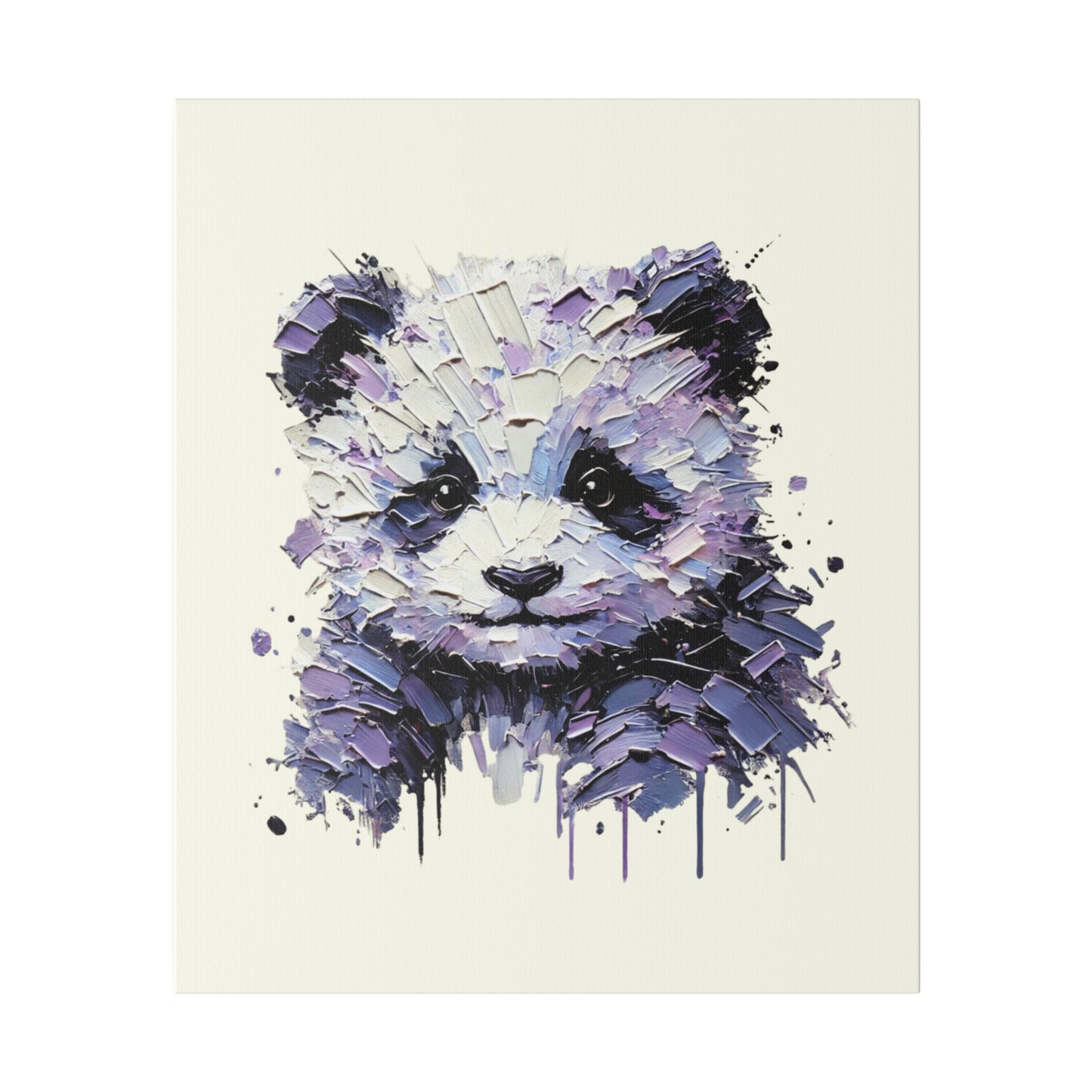 Baby Panda Canvas - Purple