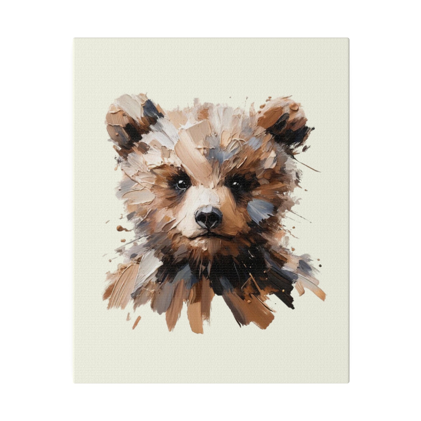 Baby Brown Bear Canvas