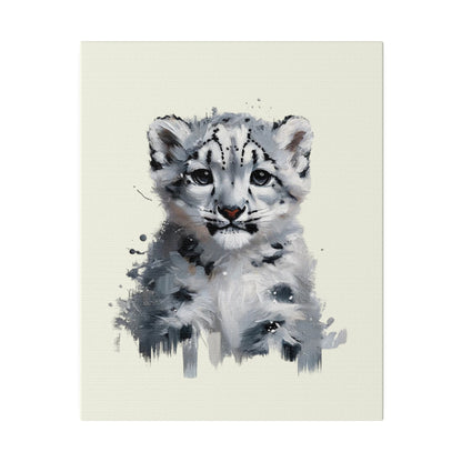 Baby Snow Leopard Canvas