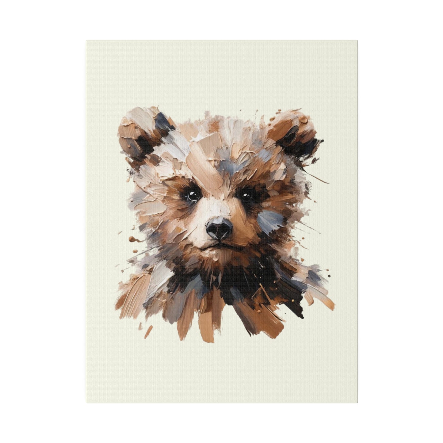 Baby Brown Bear Canvas