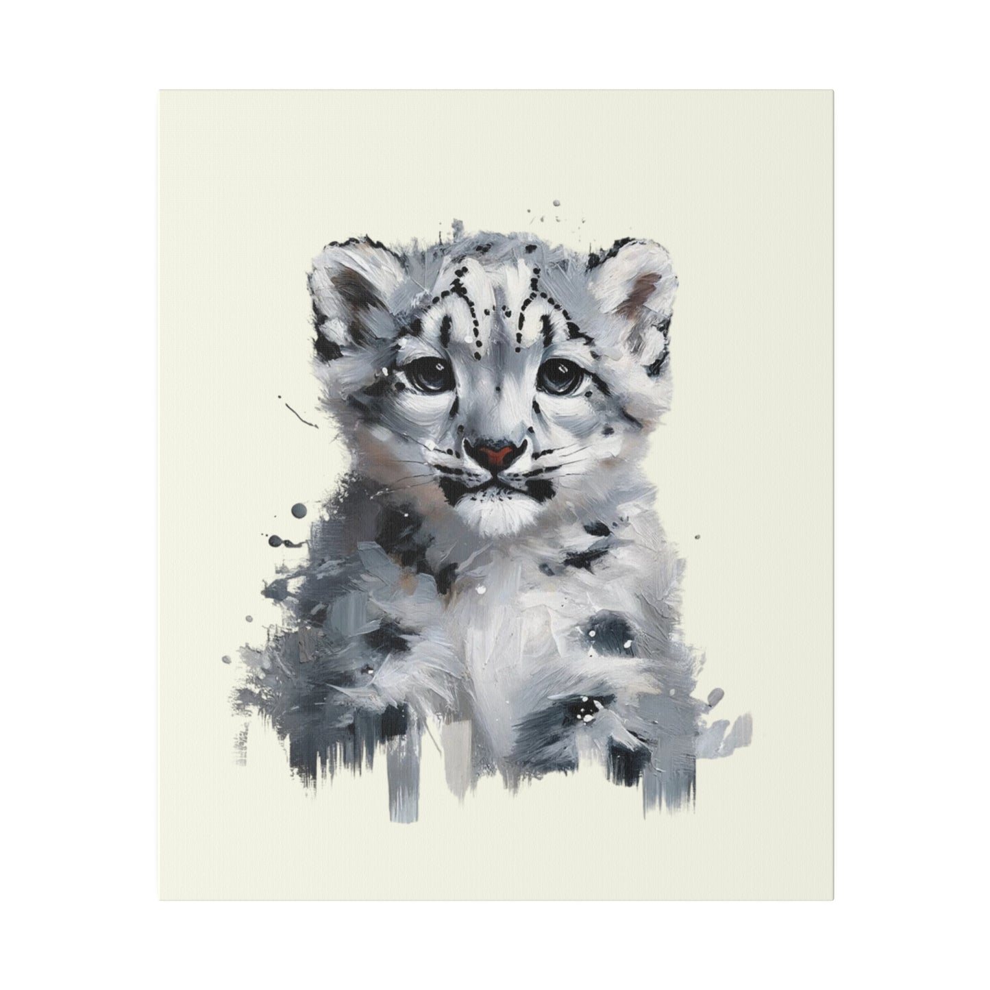 Baby Snow Leopard Canvas