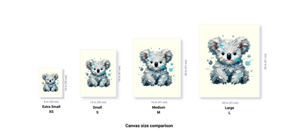 Baby Koala Canvas - Blue