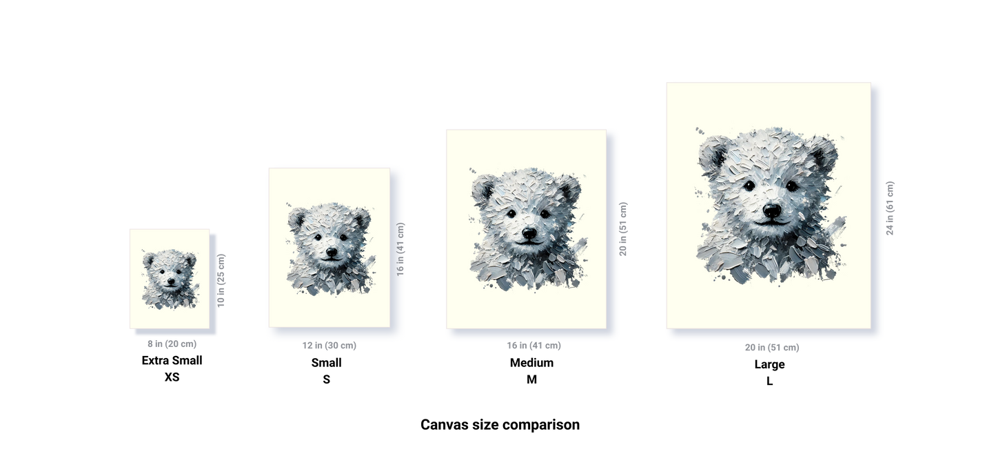 Baby Polar Bear Canvas