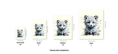 Baby Snow Fox Canvas