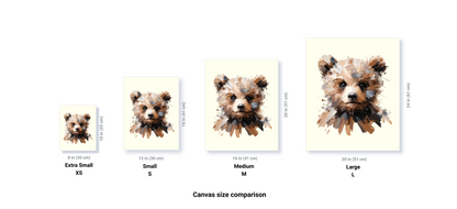 Baby Brown Bear Canvas