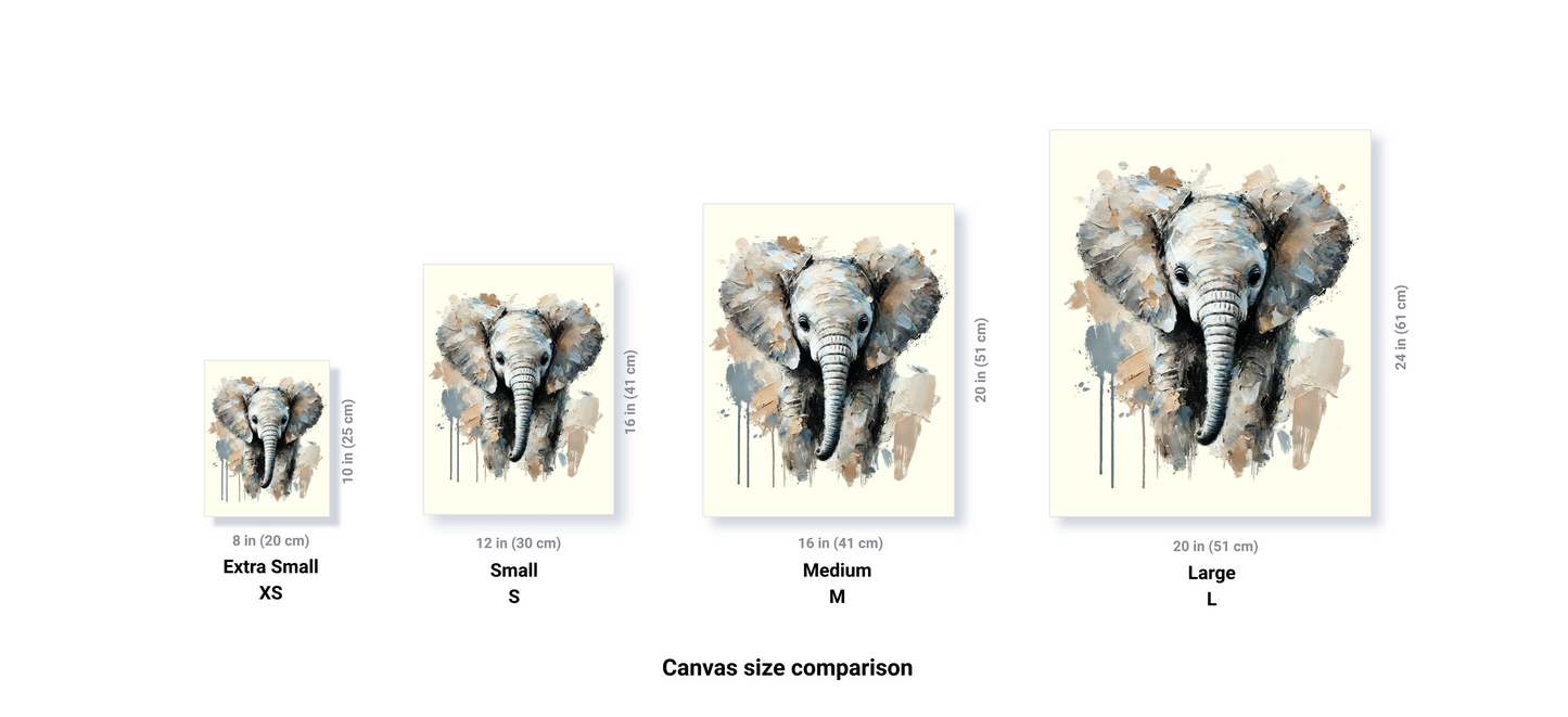 Baby Elephant Canvas