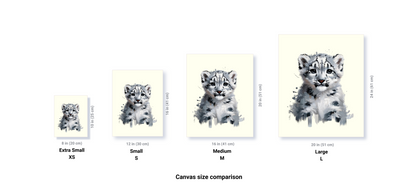 Baby Snow Leopard Canvas