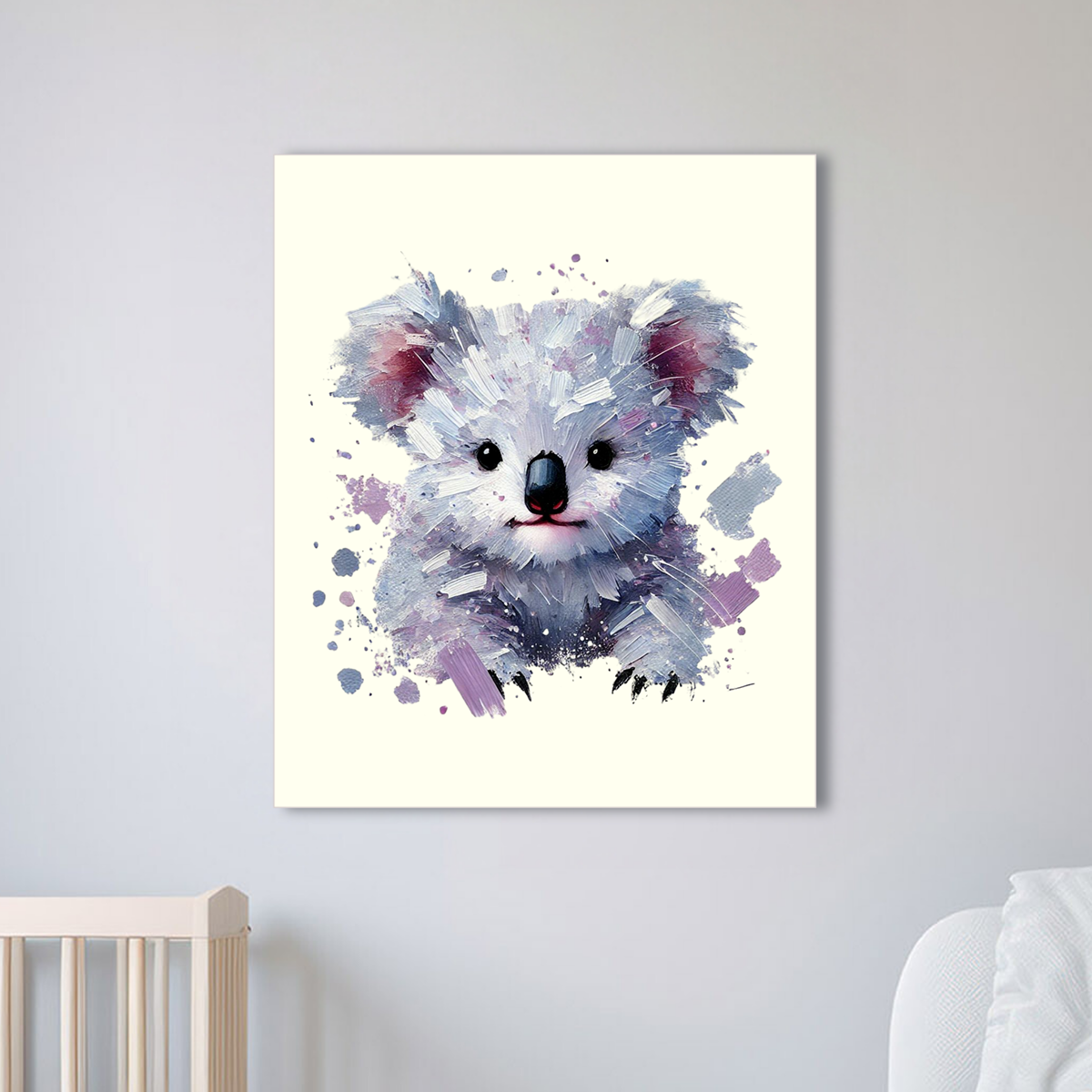 Baby Koala Canvas - Purple