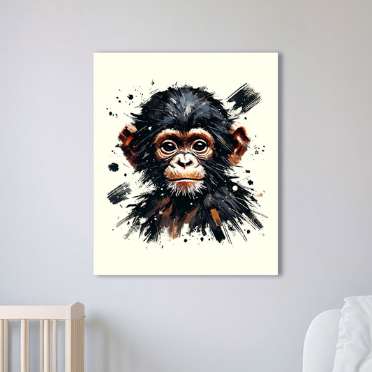 Baby Chimpanzee Canvas