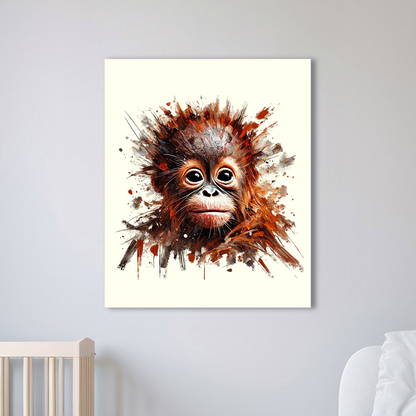 Baby Orangutan Canvas