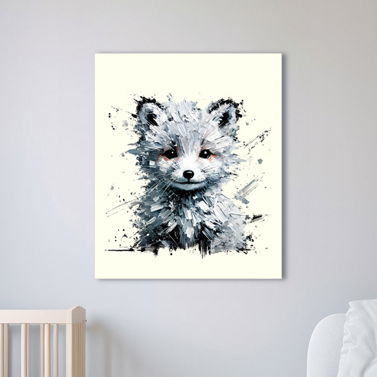 Baby Snow Fox Canvas