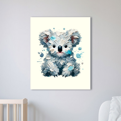 Baby Koala Canvas - Blue