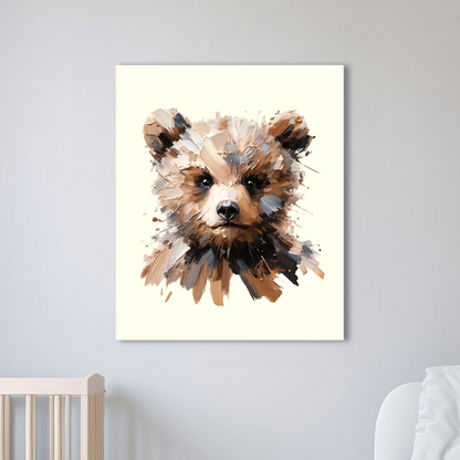 Baby Brown Bear Canvas