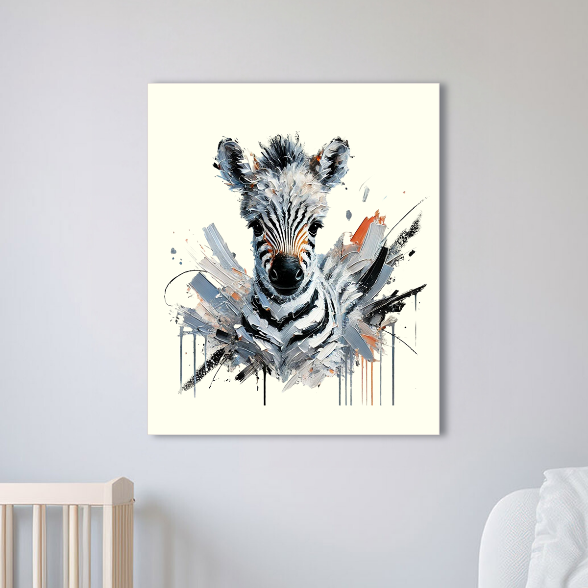 Baby Zebra Canvas