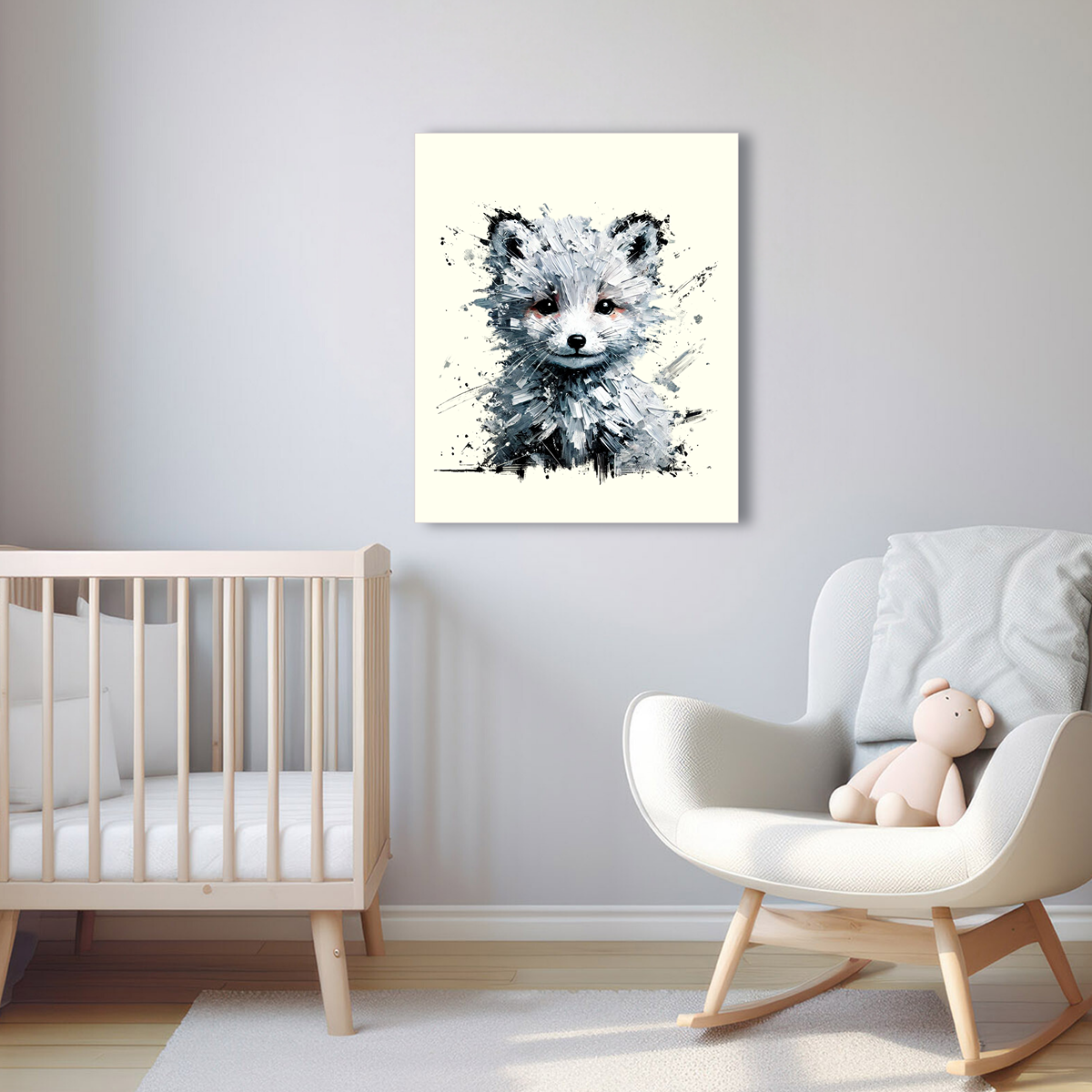 Baby Snow Fox Canvas