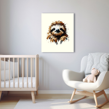 Baby Sloth Canvas