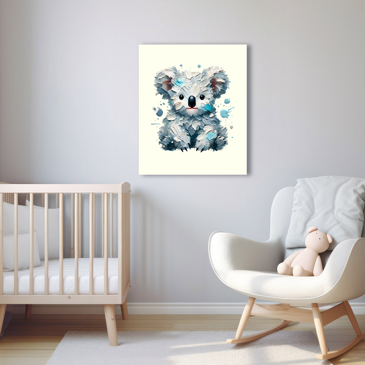 Baby Koala Canvas - Blue