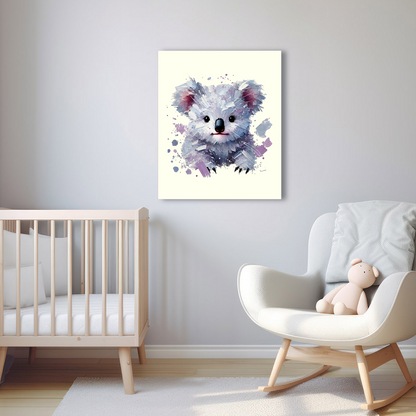 Baby Koala Canvas - Purple