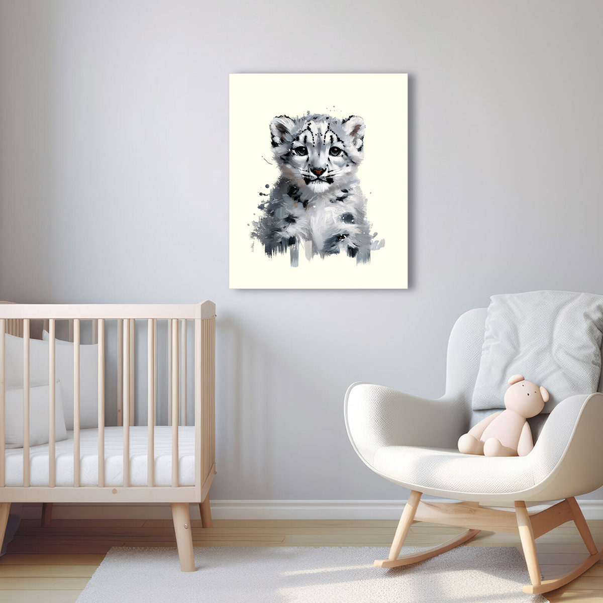 Baby Snow Leopard Canvas