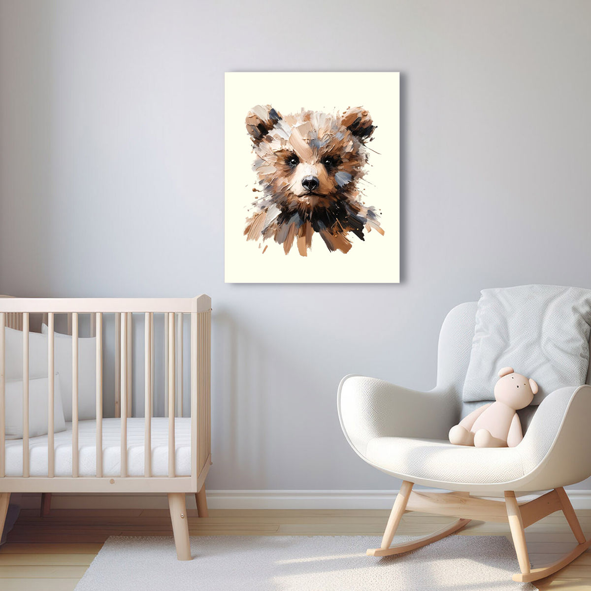 Baby Brown Bear Canvas