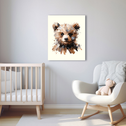 Baby Brown Bear Canvas