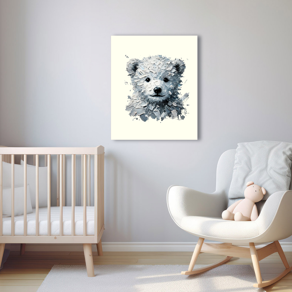 Baby Polar Bear Canvas