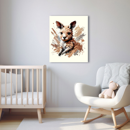 Baby Kangaroo Canvas