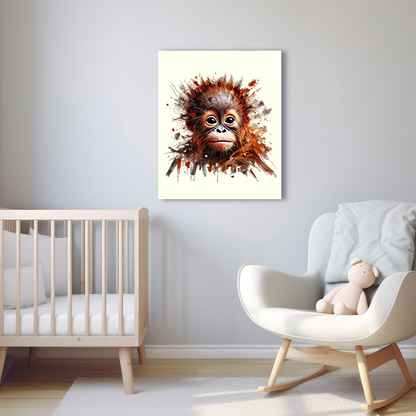 Baby Orangutan Canvas