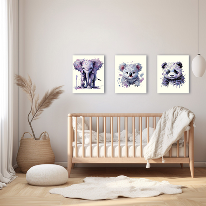 Baby Koala Canvas - Purple