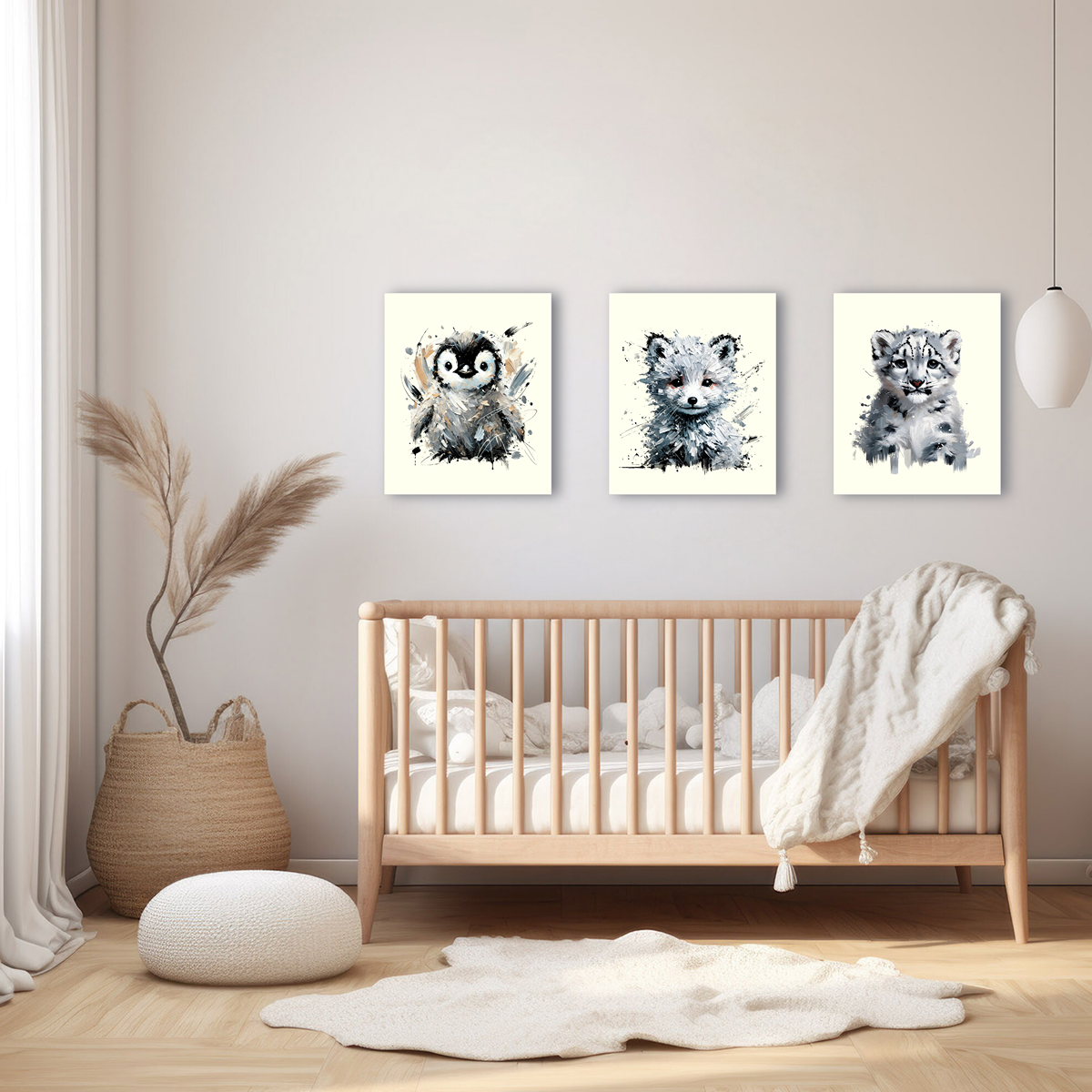 Baby Snow Fox Canvas