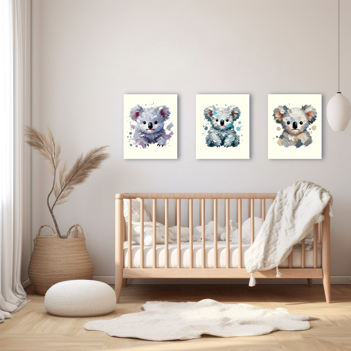 Baby Koala Canvas - Blue