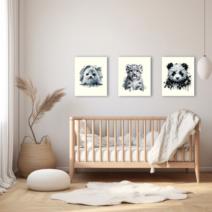 Baby Snow Leopard Canvas