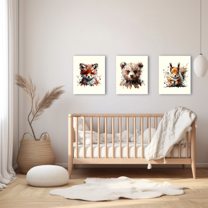 Baby Brown Bear Canvas